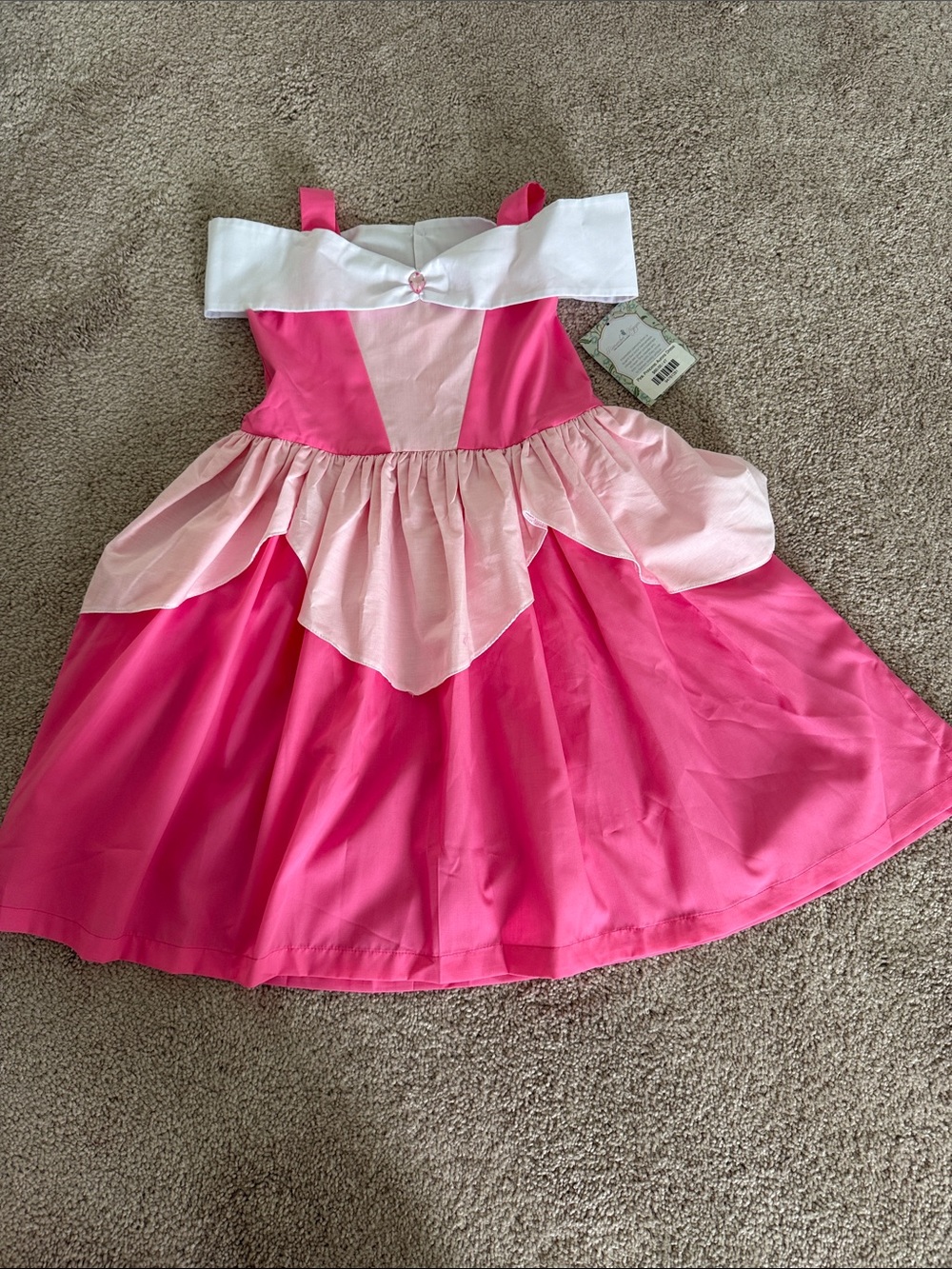 Girls Pink Princess Aurora Costume Dress - Remember Nguyen NWT